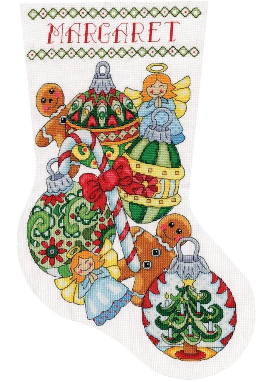 DIY Design Works Ornaments Christmas Counted Cross Stitch Stocking Kit 6853